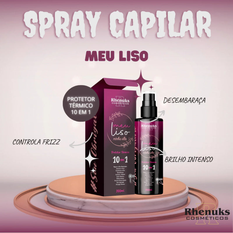 Kit Completo de Sprays para Cabelos – Brilho, Hidratação e Proteção em Um Só Lugar!