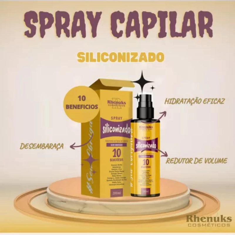 Kit Completo de Sprays para Cabelos – Brilho, Hidratação e Proteção em Um Só Lugar!