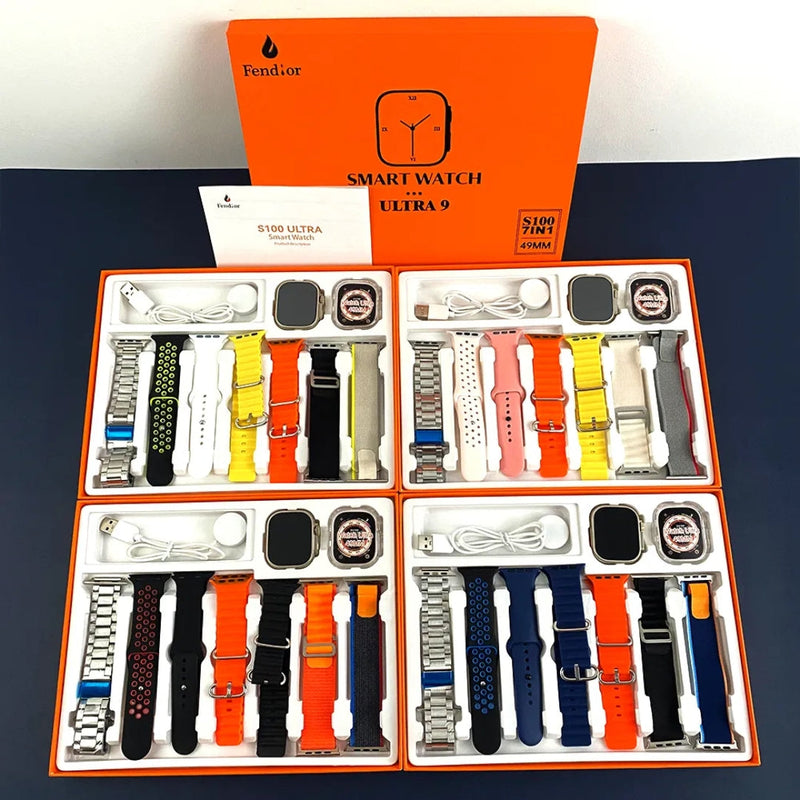 SmartWatch - Serie 9 Ultra™ [Kit: 7 Pulseiras + Case] + [Brindes Grátis]