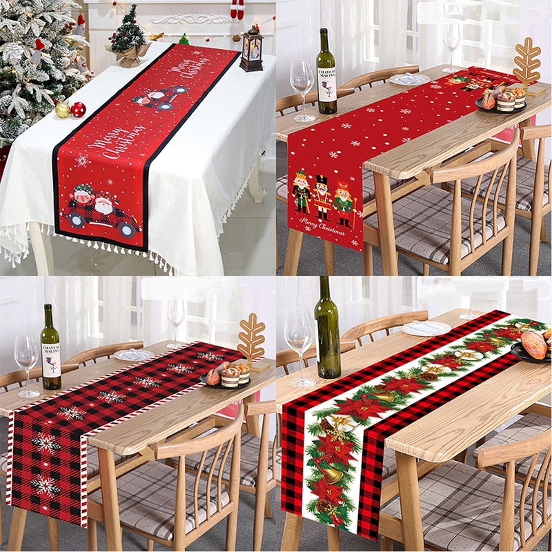 decorativo pano de mesa de natal