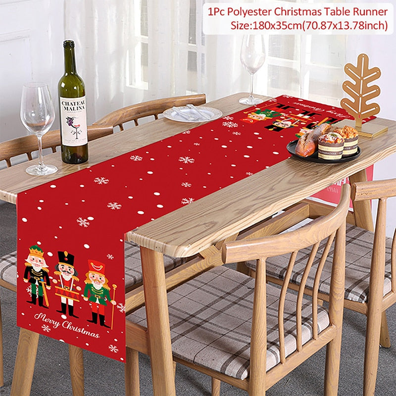 decorativo pano de mesa de natal