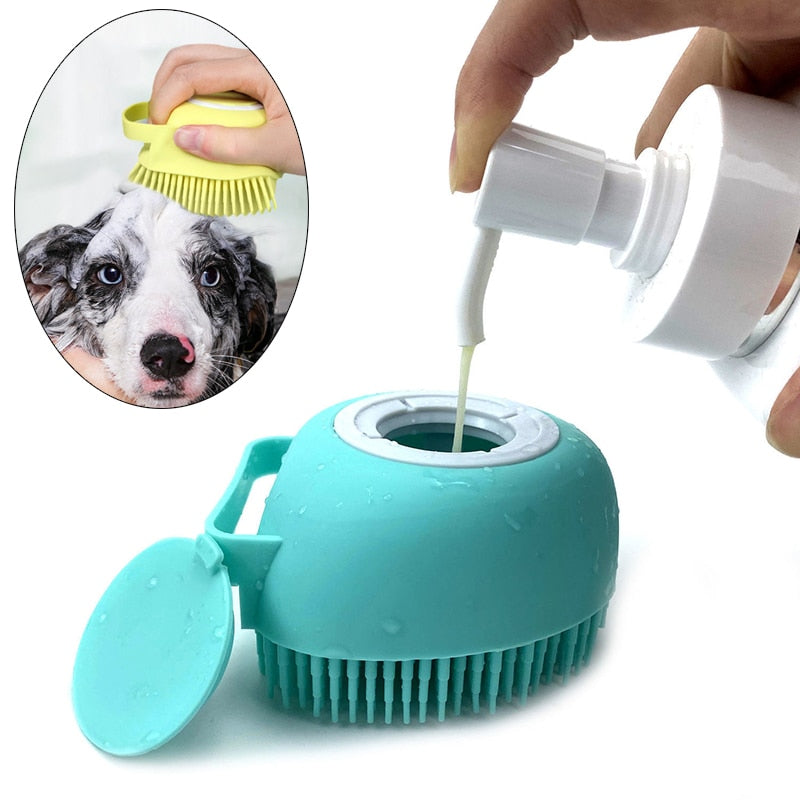 super escova de silicone para animais