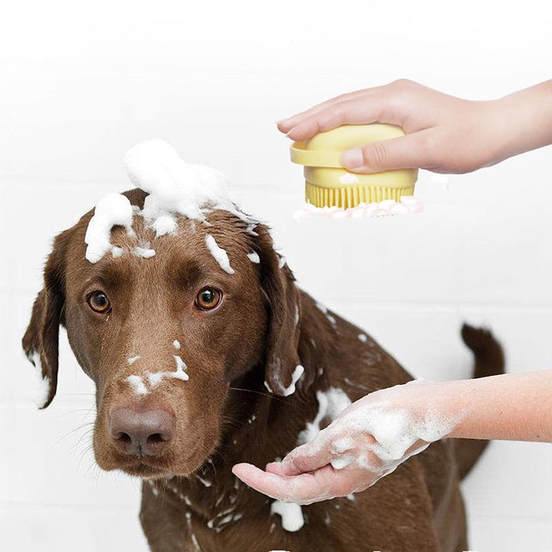 super escova de silicone para animais