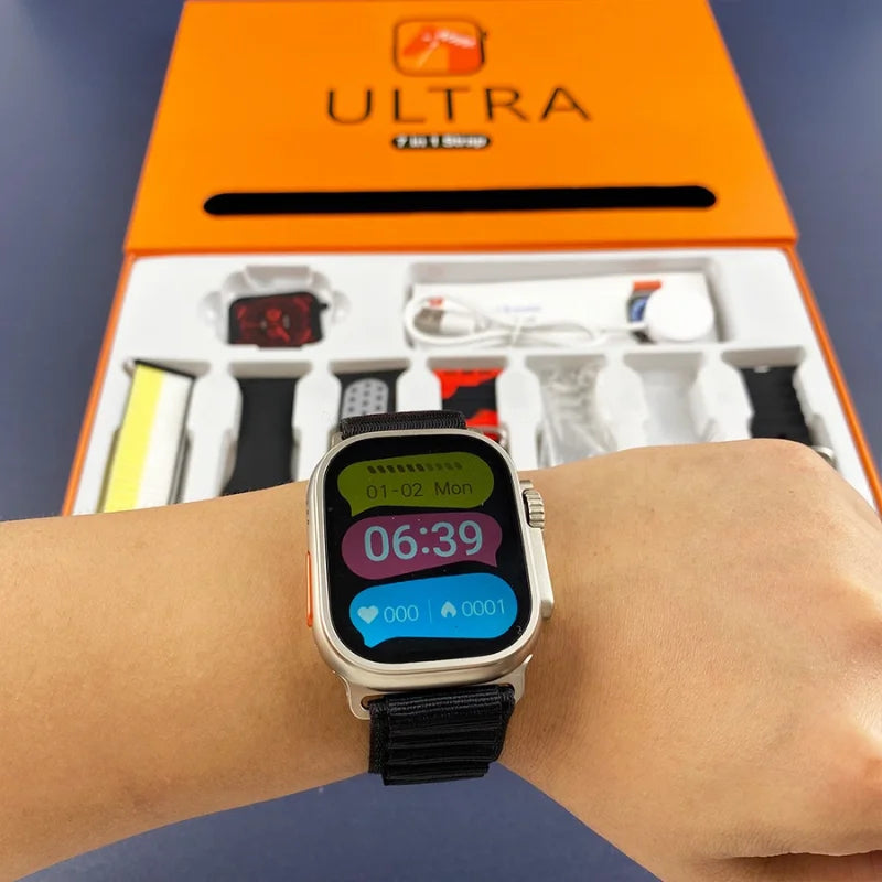 SmartWatch - Serie 9 Ultra™ [Kit: 7 Pulseiras + Case] + [Brindes Grátis]